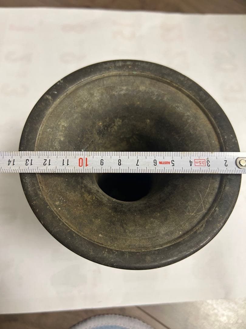 古花瓶，宣德銅製，古董，時代物