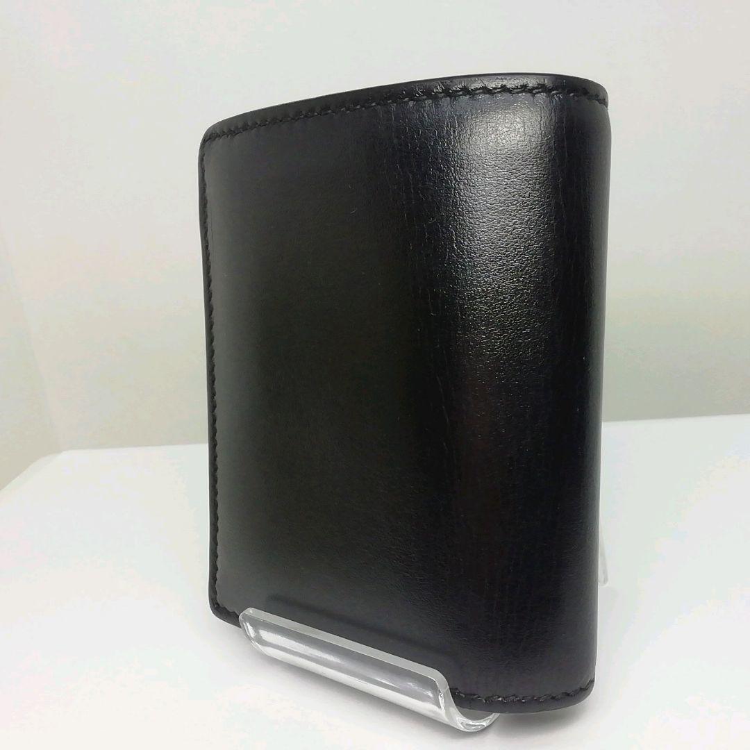 GUCCI　グッチ　コンパクト　ブラックレザー　折り畳みタイプ　保存袋・付属品