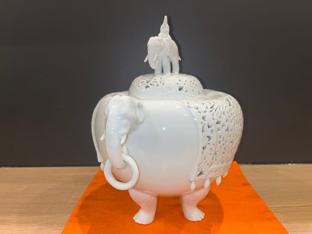 ✨杉原一壺作　白磁大香炉✨