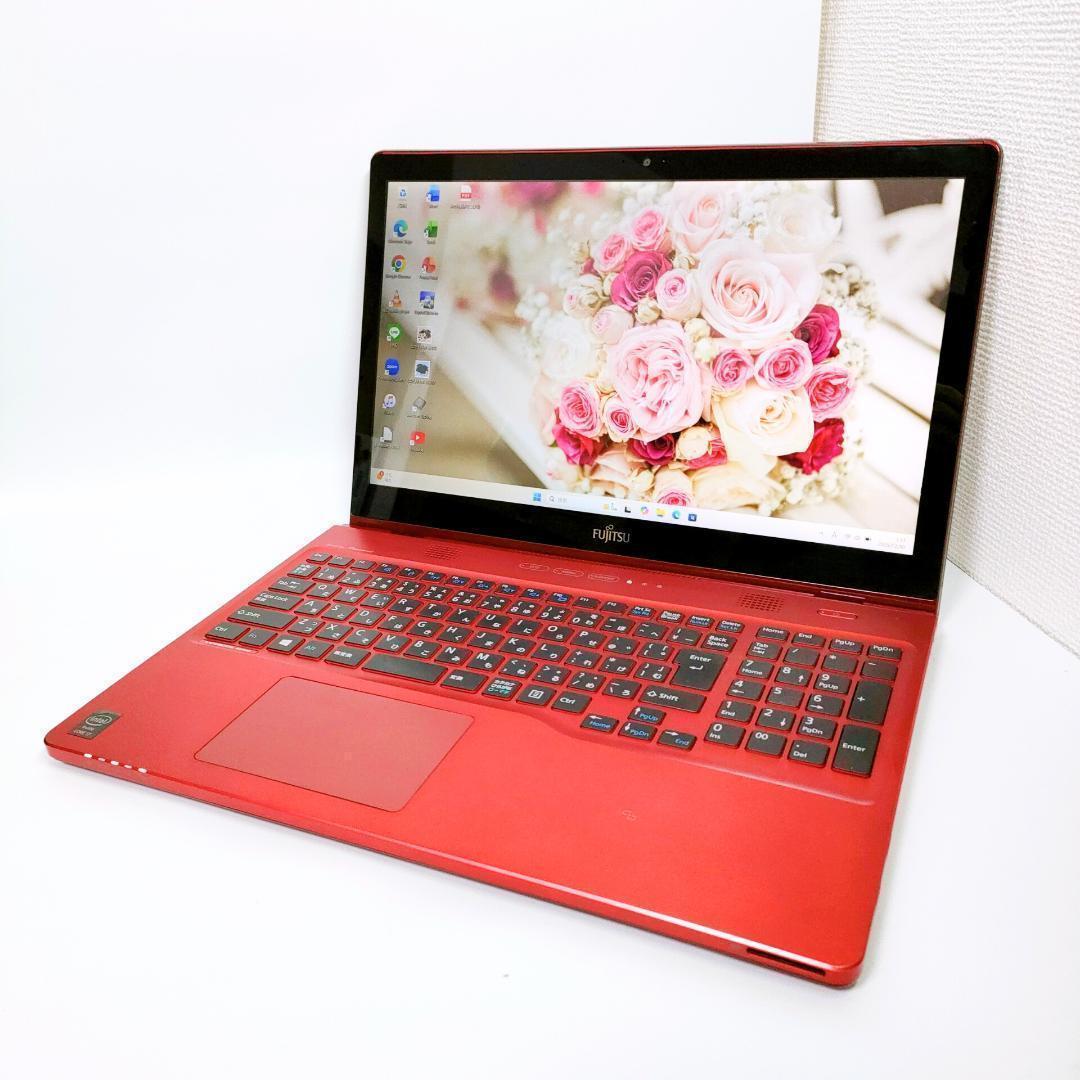 タッチパネル✨️Win11/Corei7/SSD/カメラ付き富士通ノートパソコン