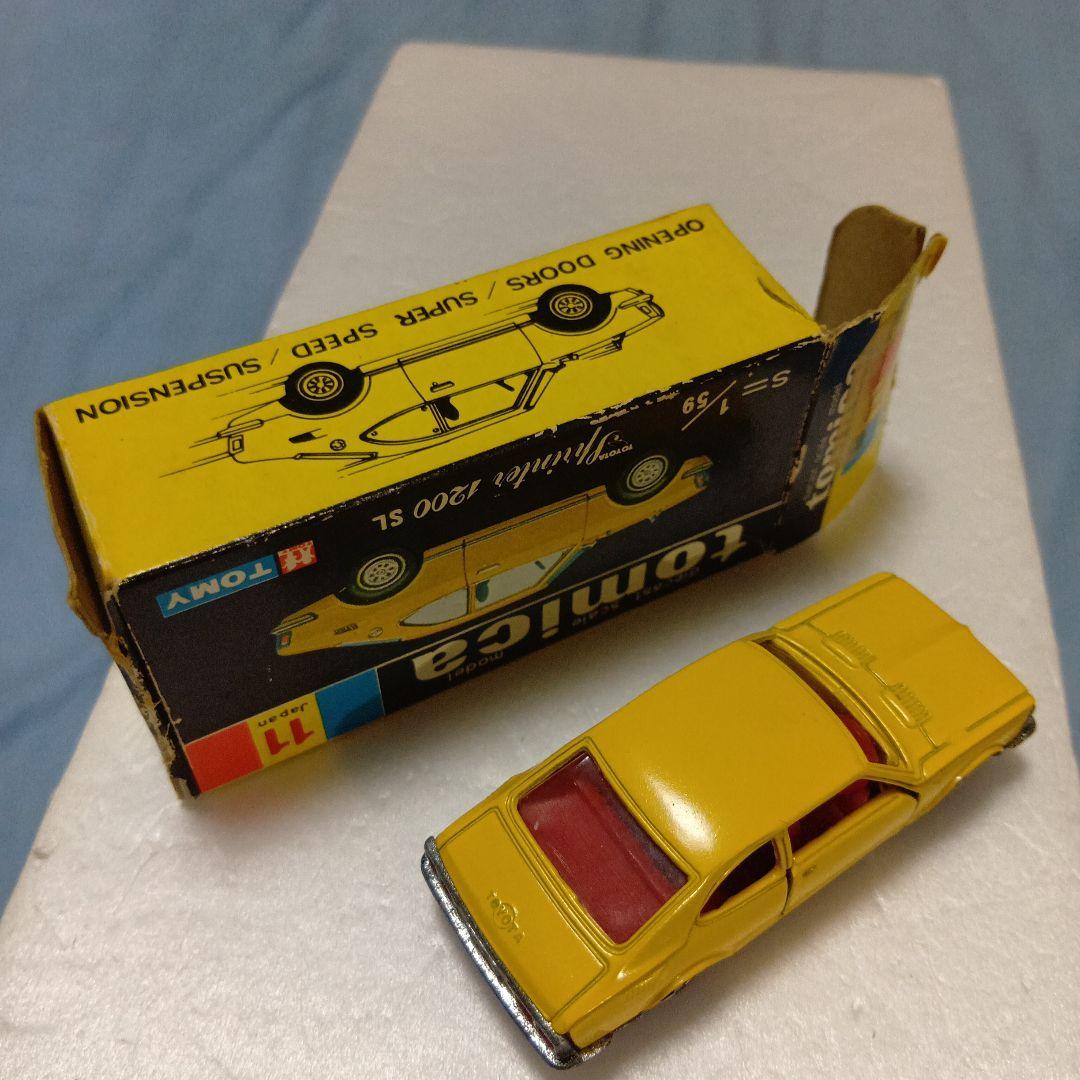 香港トミカ　トヨタ　スプリンター1200 SL　イエロー　香港製　元箱あります。