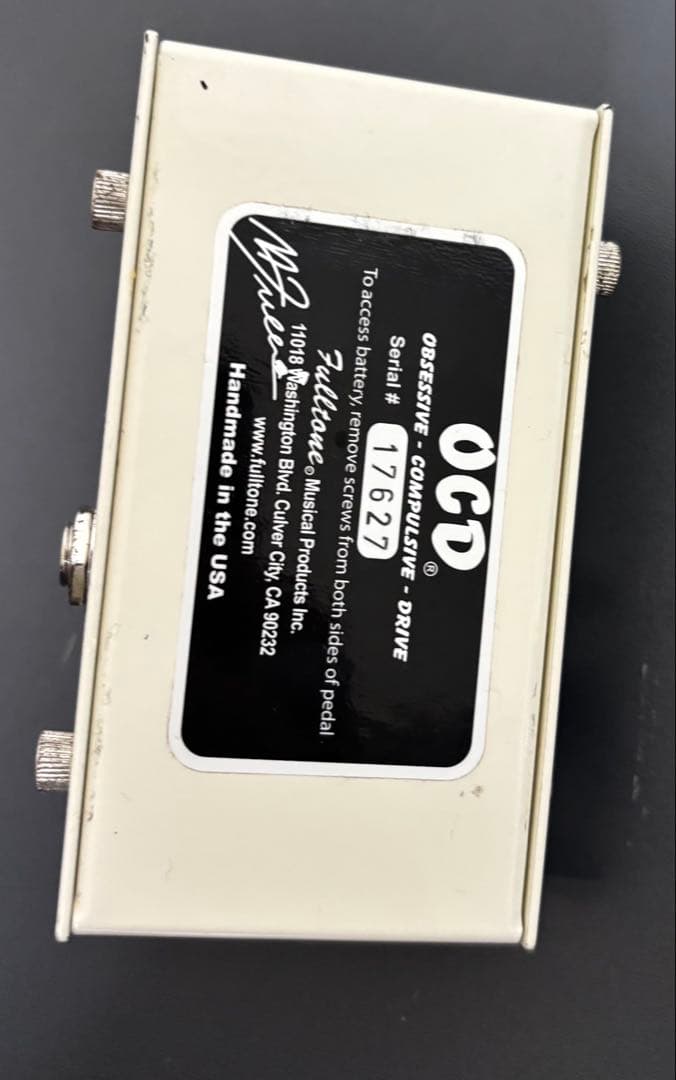 Fulltone OCD オーバードライブペダル　ver1.4前期