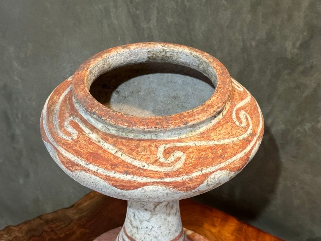 土器骨董　高杯　タイ王国バンチェン遺跡出土品？　最終価格