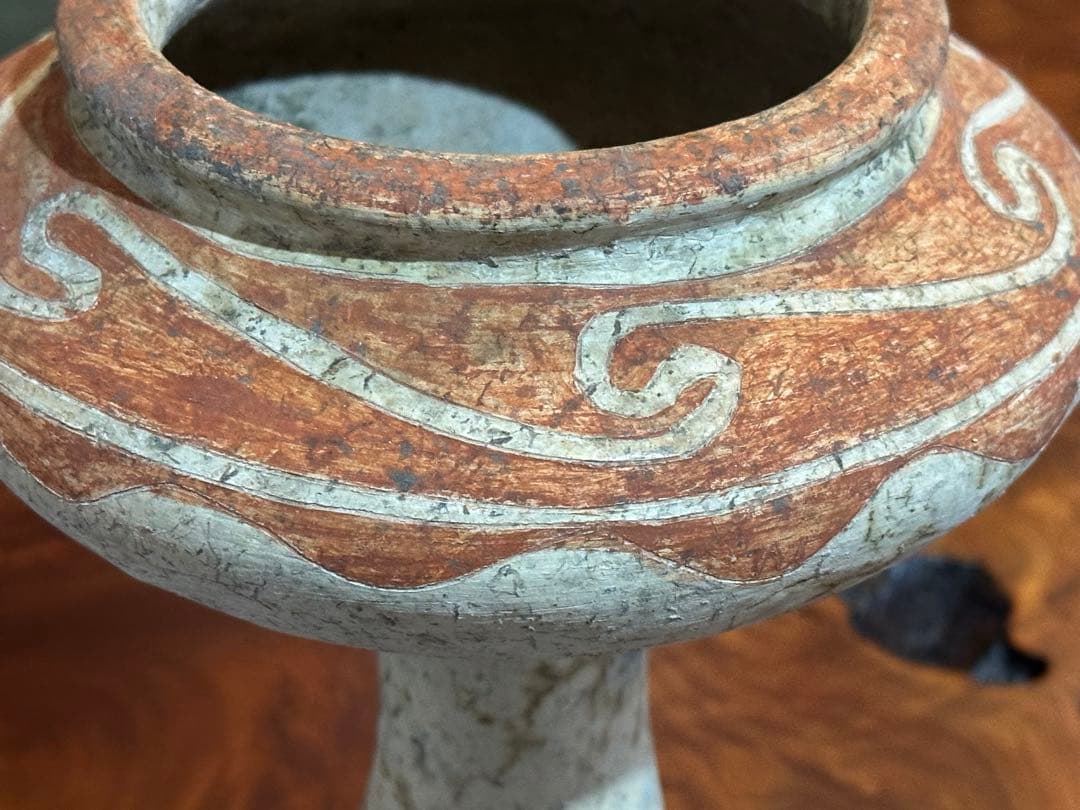 土器骨董　高杯　タイ王国バンチェン遺跡出土品？　最終価格