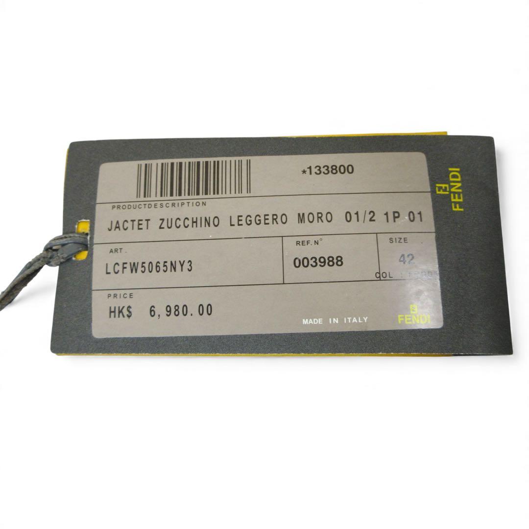 新品! FENDI フェンディ ズッカ柄 パディングライダースジャケット 42