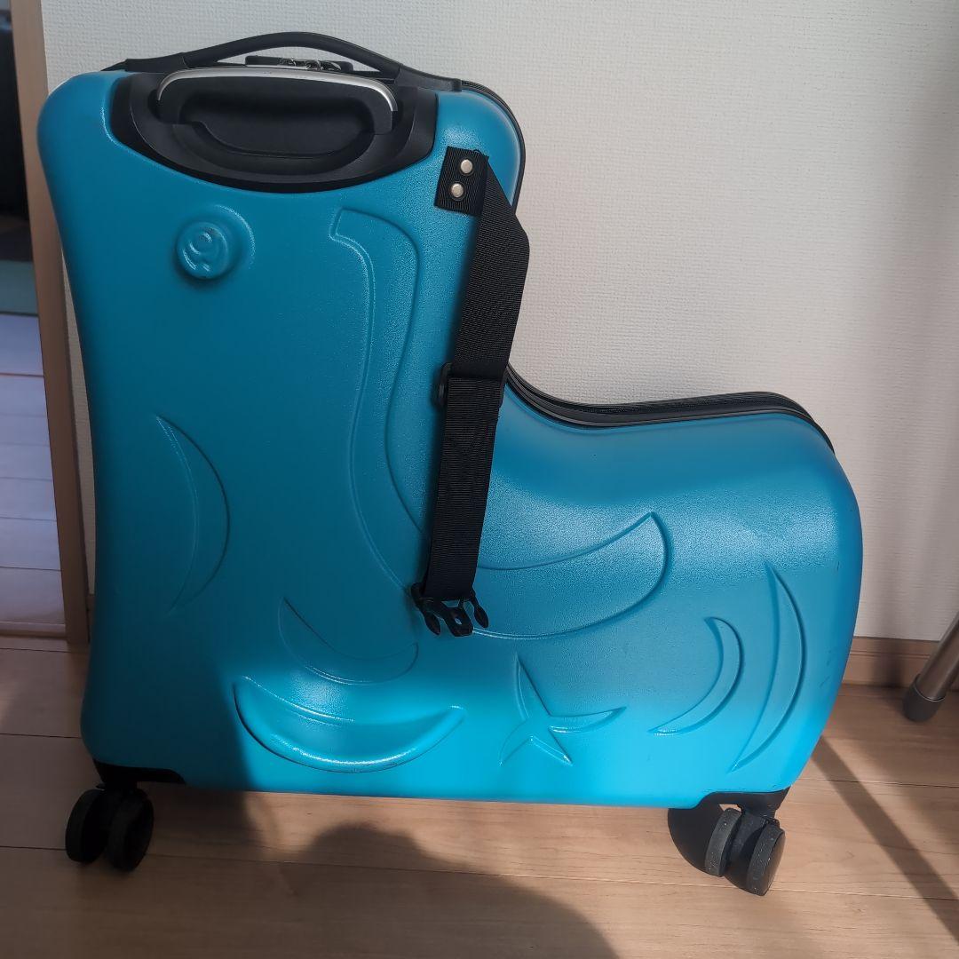 NORICCO ノリッコ 子どもが乗れるキャリーケース スーツケース 青