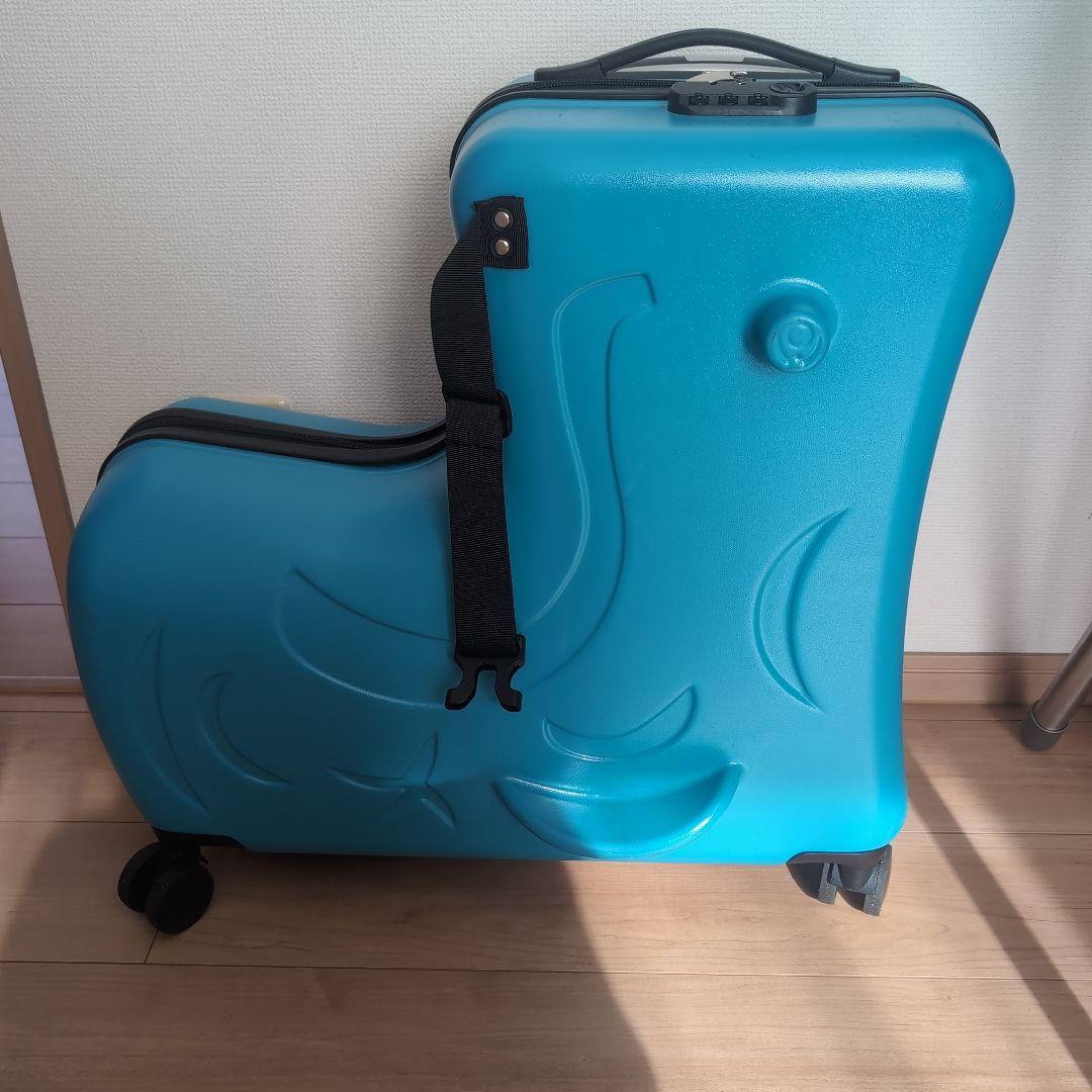 NORICCO ノリッコ 子どもが乗れるキャリーケース スーツケース 青
