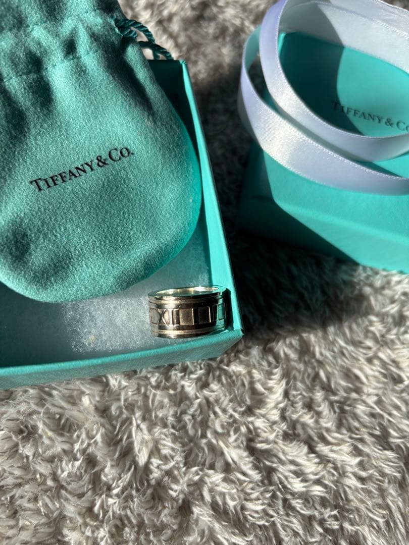 ティファニー アトラス ワイドリング SV925 15号相当 US7.5