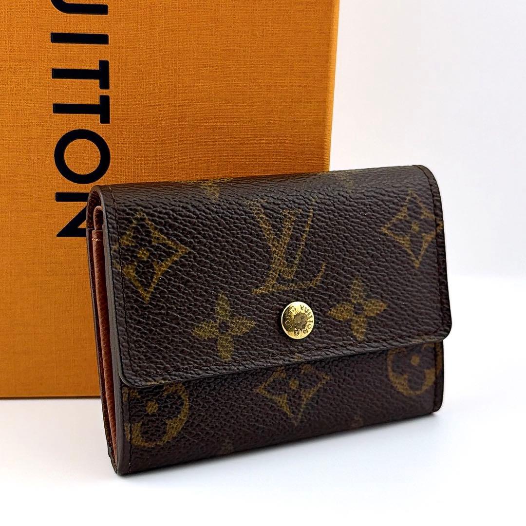 【美品】ルイヴィトン モノグラム ポルトモネプラ ケース