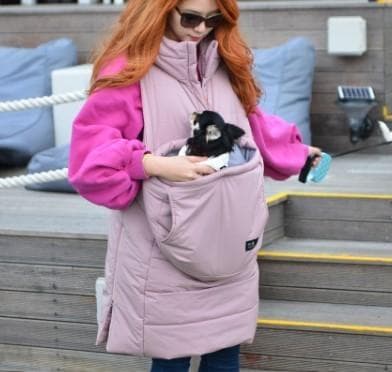 3万3,000円 myfurbaby 犬用ペットキャリーダウンベストピンク　Ｓ