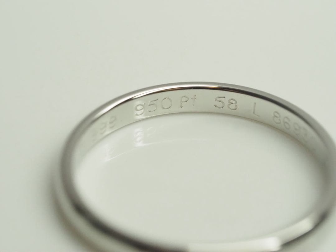 Cartier☆カルティエ　Pt950 クラッシックバンドリング 14号