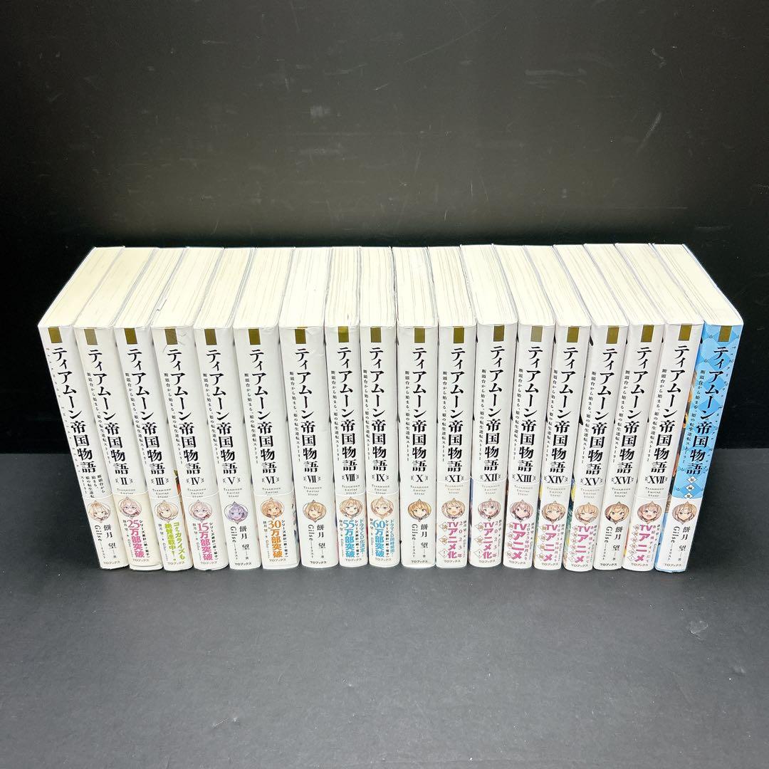 ティアムーン帝国物語 小説 全巻セット 17巻 おまけ1冊 餅月望