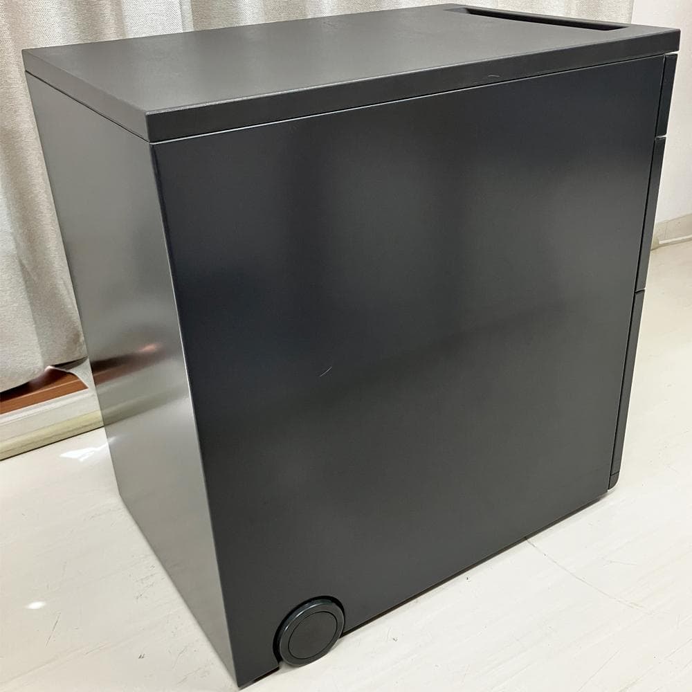 #2774-2　UCHIDA　スチールワゴン　サイドワゴン　デスクワゴン　鍵あり