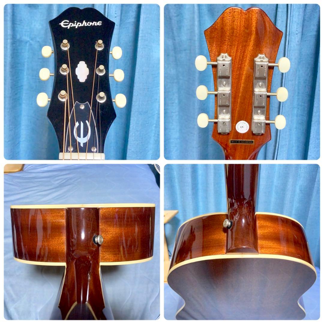 【エレアコ☆牛骨】Epiphone☆テキサン！エレアコ【弾き易く調整☆新品弦】