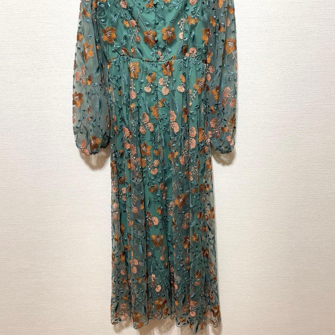 Kastane オケージョンドレス グリーン　サイズ0 結婚式　パーティー