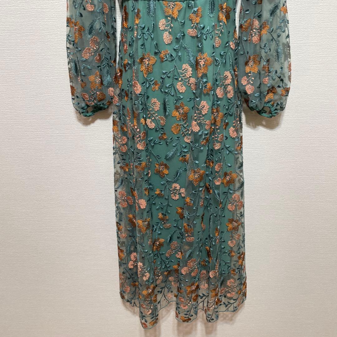 Kastane オケージョンドレス グリーン　サイズ0 結婚式　パーティー