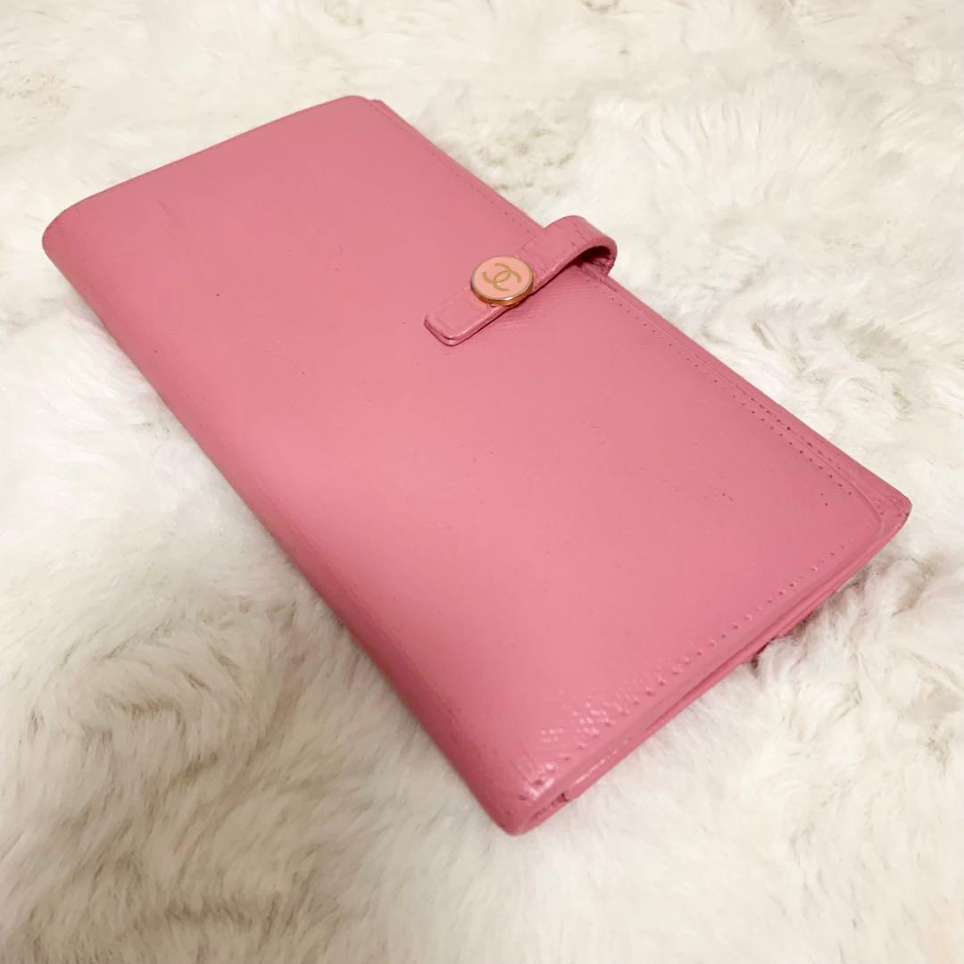 可愛いピンク！CHANEL　シャネル　ココマーク　二つ折り財布