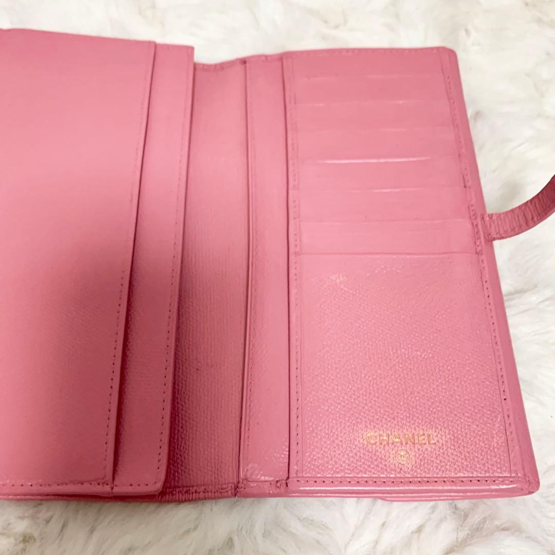 可愛いピンク！CHANEL　シャネル　ココマーク　二つ折り財布