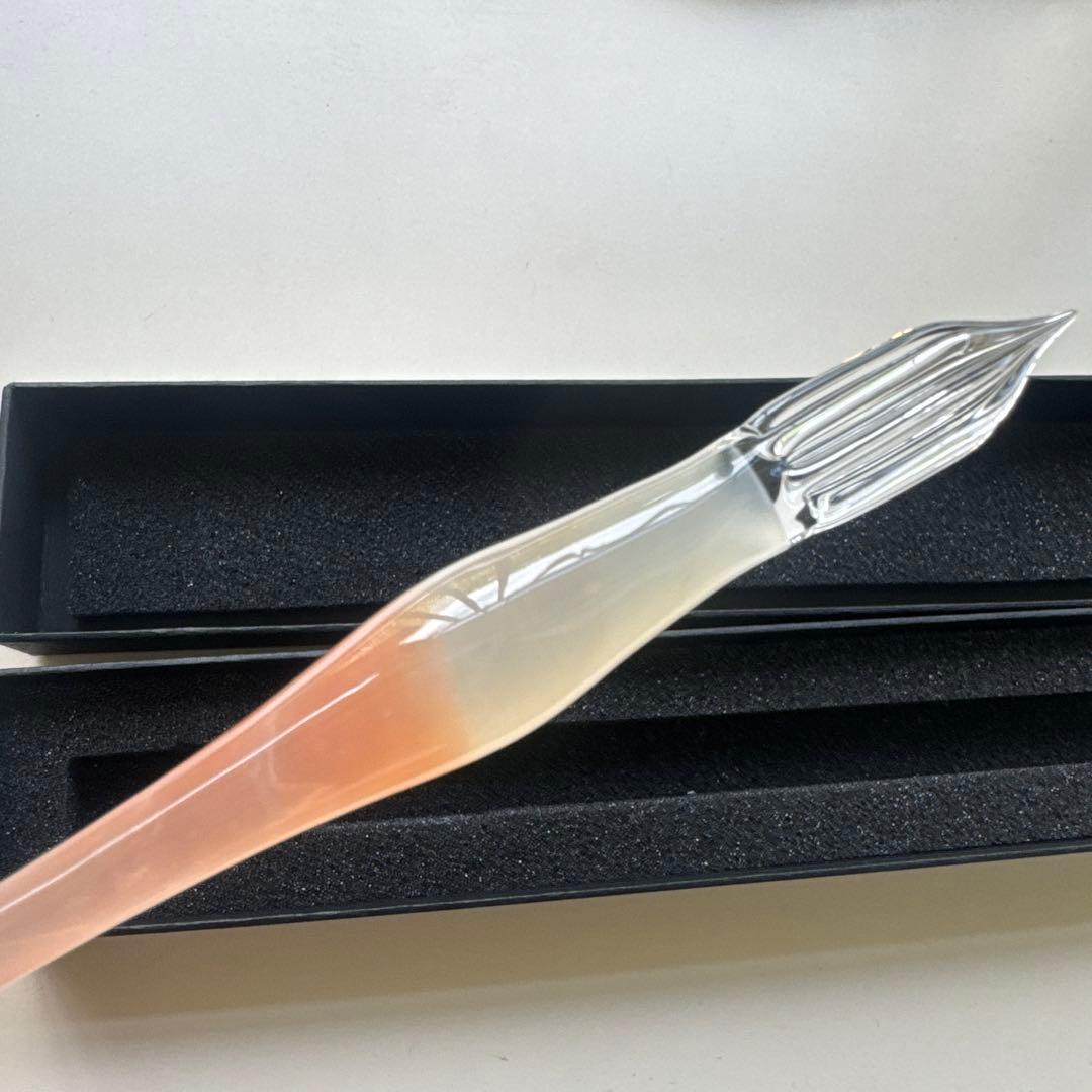 aun ガラスペン【新品未使用】 灯す　オレンジ（M）