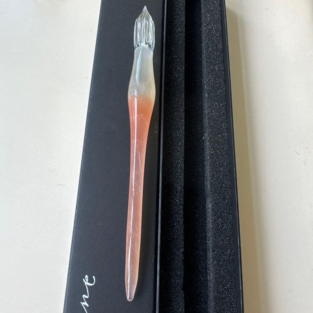 aun ガラスペン【新品未使用】 灯す　オレンジ（M）