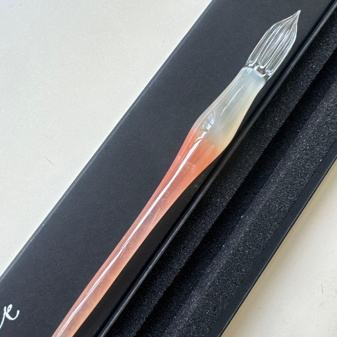 aun ガラスペン【新品未使用】 灯す　オレンジ（M）
