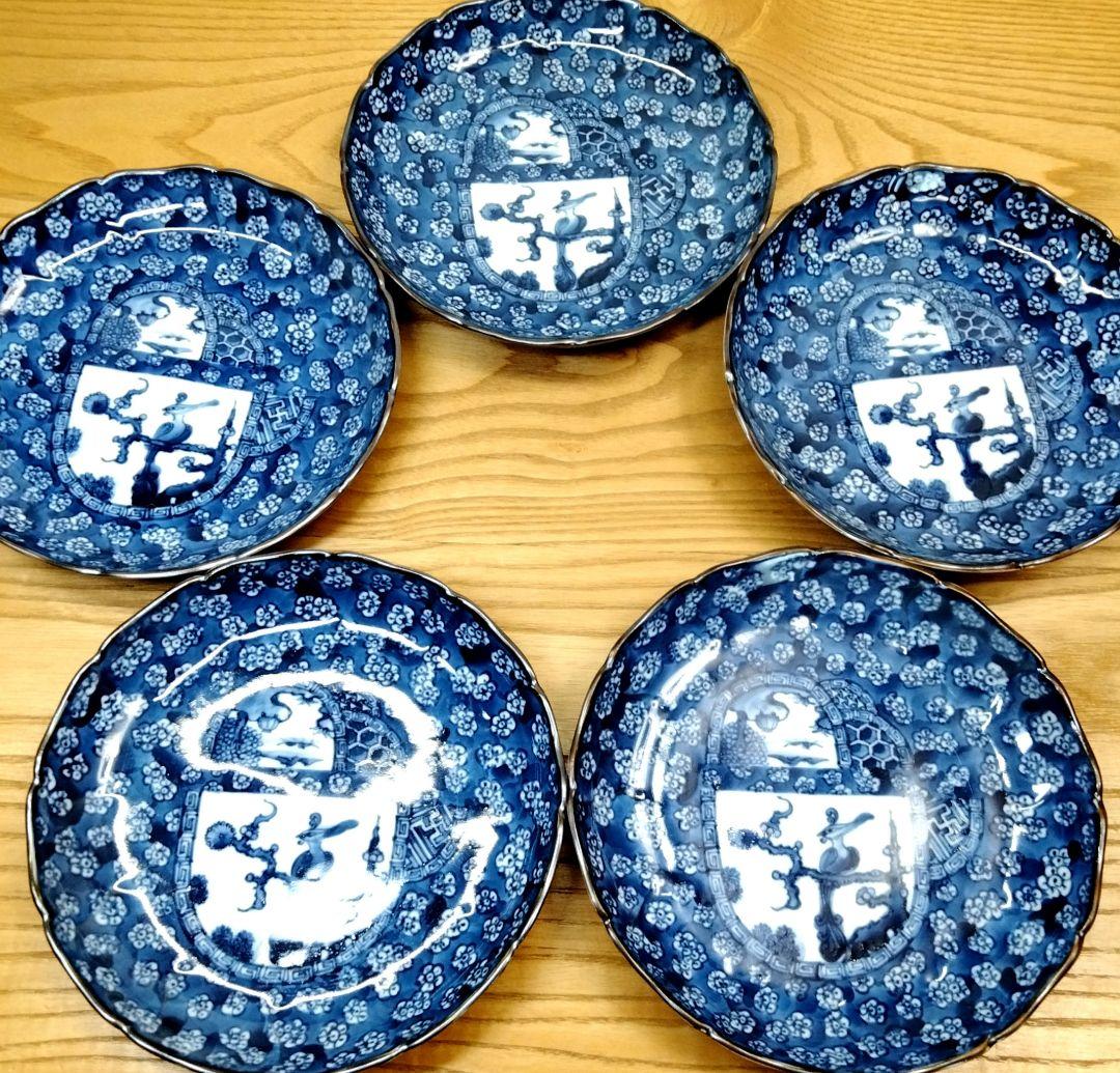 ☆ 加藤利昌 清水焼 染付中皿