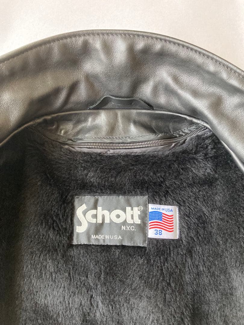dogdog Schott 643 38 美品シングルライダースジャケット