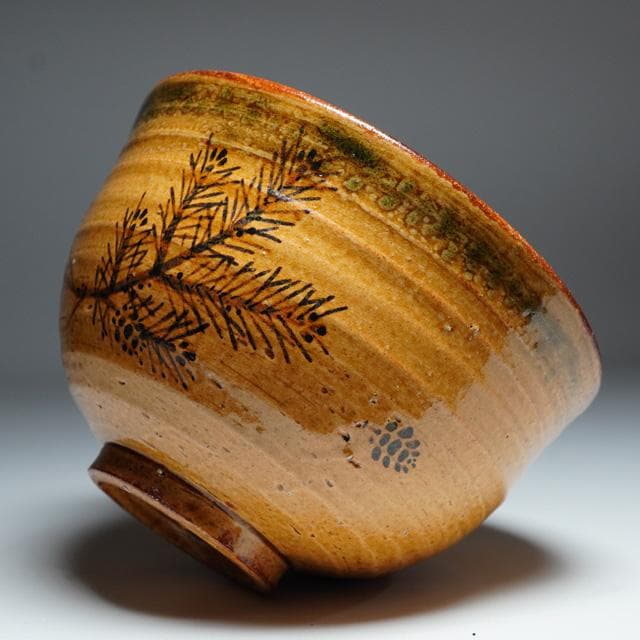 南口閑粋　根引松茶碗　共箱　茶道具　抹茶碗　初釜　お正月