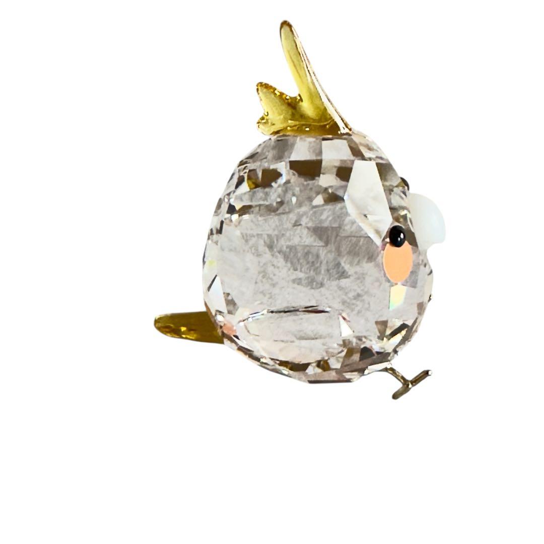 スワロフスキー クリスタル製　幸運の小鳥オブジェ