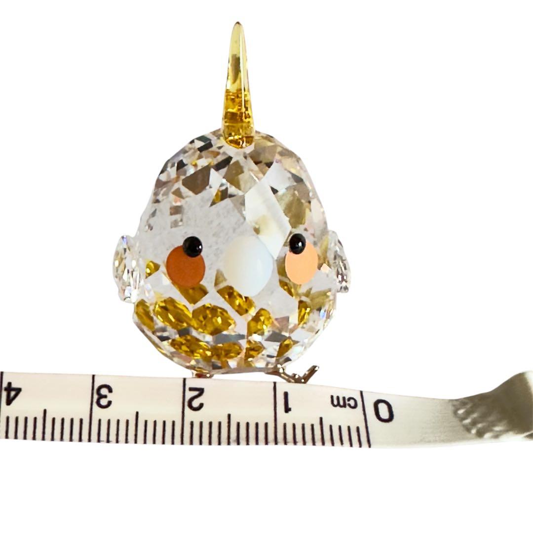スワロフスキー クリスタル製　幸運の小鳥オブジェ
