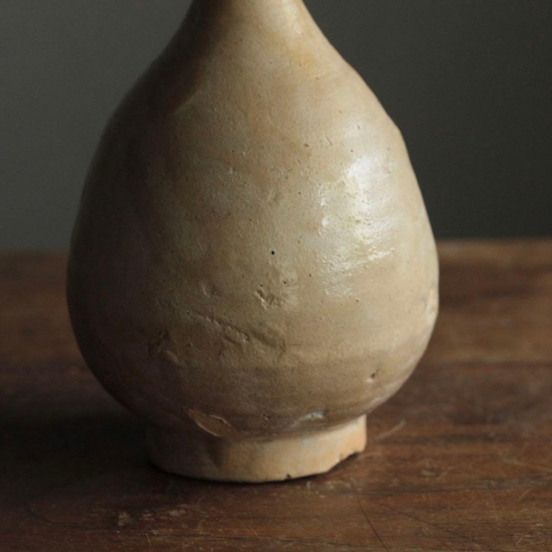 李朝 堅手 瓶 朝鮮美術 古美術 古道具 アンティーク 飾り壺