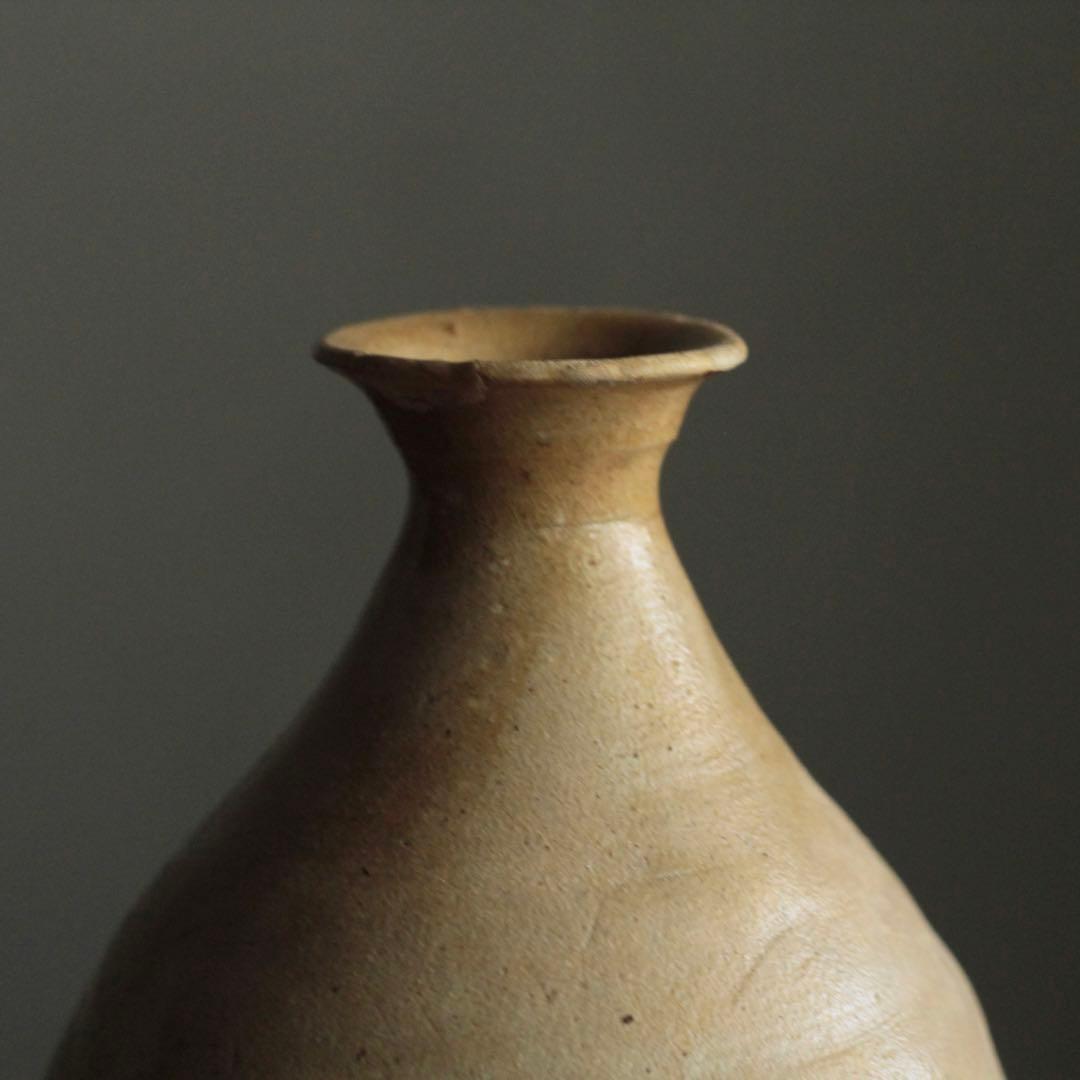 李朝 堅手 瓶 朝鮮美術 古美術 古道具 アンティーク 飾り壺