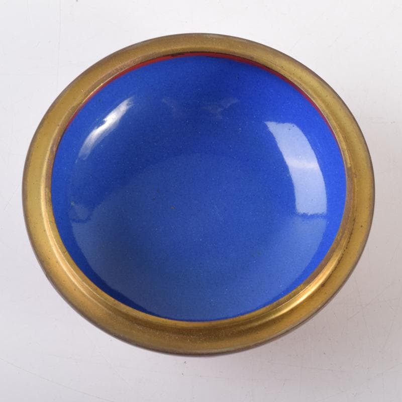 中国　剔紅　堆朱　内七宝　花文　香合　C　7067