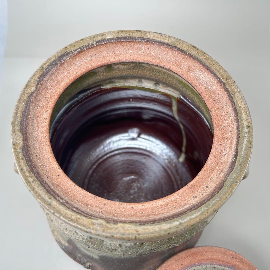 高倉国光 茶道具 水指【小石原焼耳付水指】木箱付き