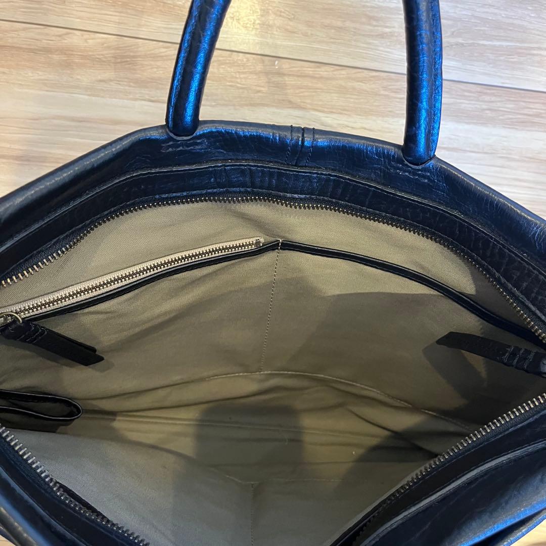 【M＋ エムピウ テネラ ブラック】　レザーバッグ　鞄