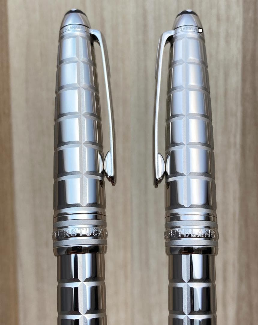 未使用に近い モンブラン ソリテール プラチナプレート ファセット ボールペン