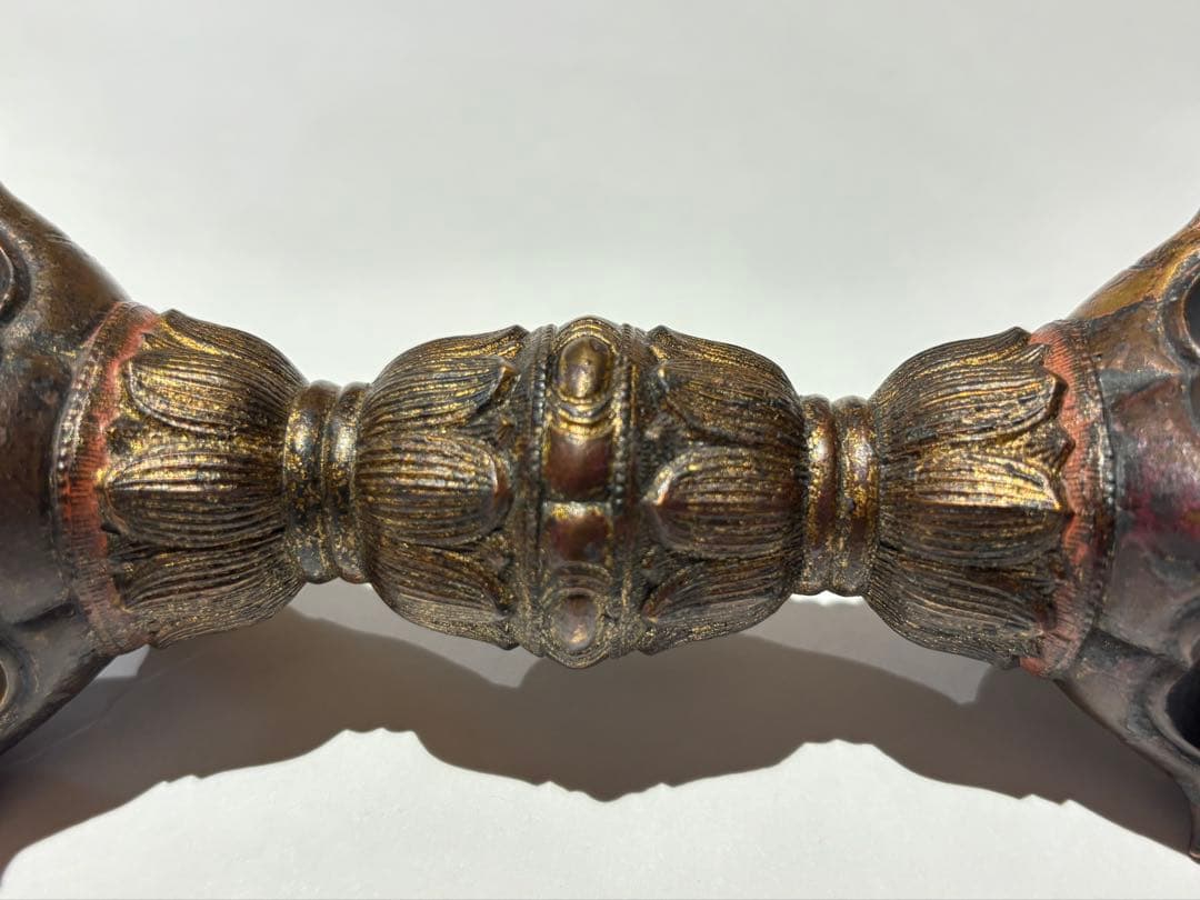 時代物「金銅五鈷杵」鎌倉時代作 一口|金剛杵 真言宗 高野山 仏具 仏教美術