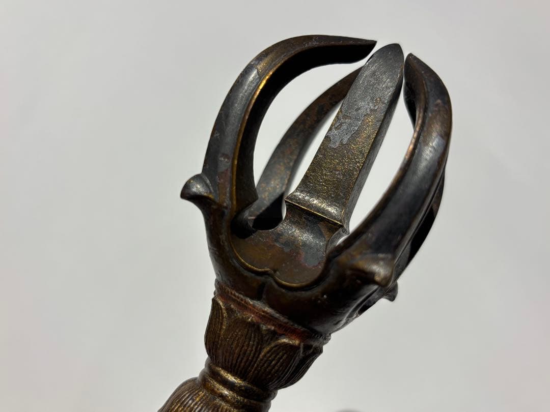 時代物「金銅五鈷杵」鎌倉時代作 一口|金剛杵 真言宗 高野山 仏具 仏教美術