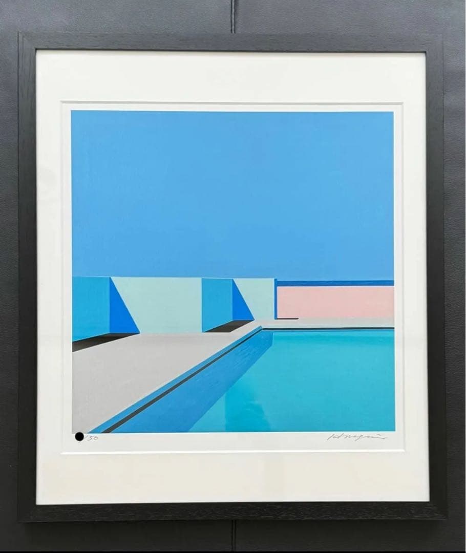 【超希少アート❗️入手困難品❗️】永井博 直筆サイン証明書付き 限定版ジークレー作品