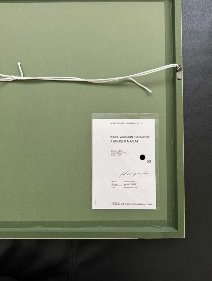 【超希少アート❗️入手困難品❗️】永井博 直筆サイン証明書付き 限定版ジークレー作品