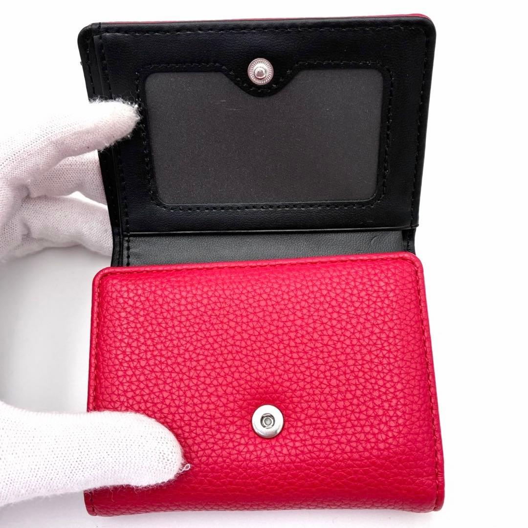 希少 新品 ヴィヴィアンウエストウッド 三つ折り財布 がま口 赤 メタルオーブ