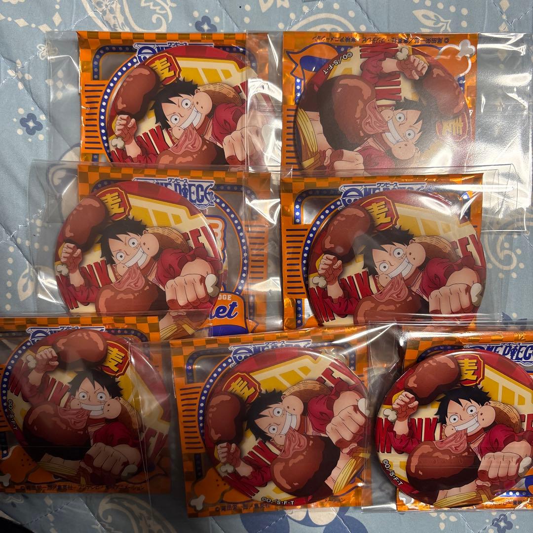 ワンピース 輩缶バッジ ルフィ　7点