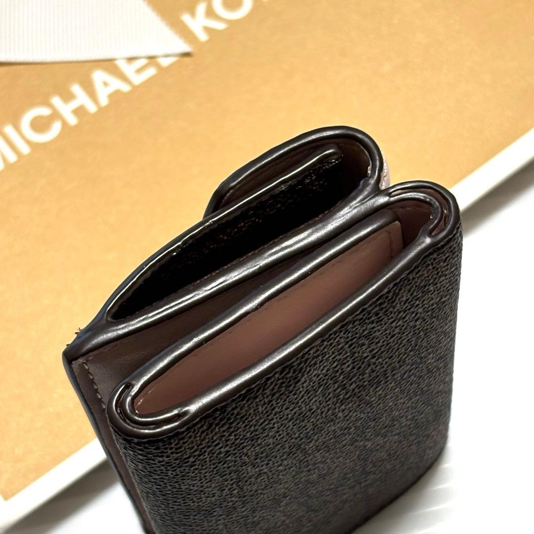 ⭐︎ 【新品、未使用品】かわいい♡マイケルコース 3つ折り財布　ピンク　ブラウン