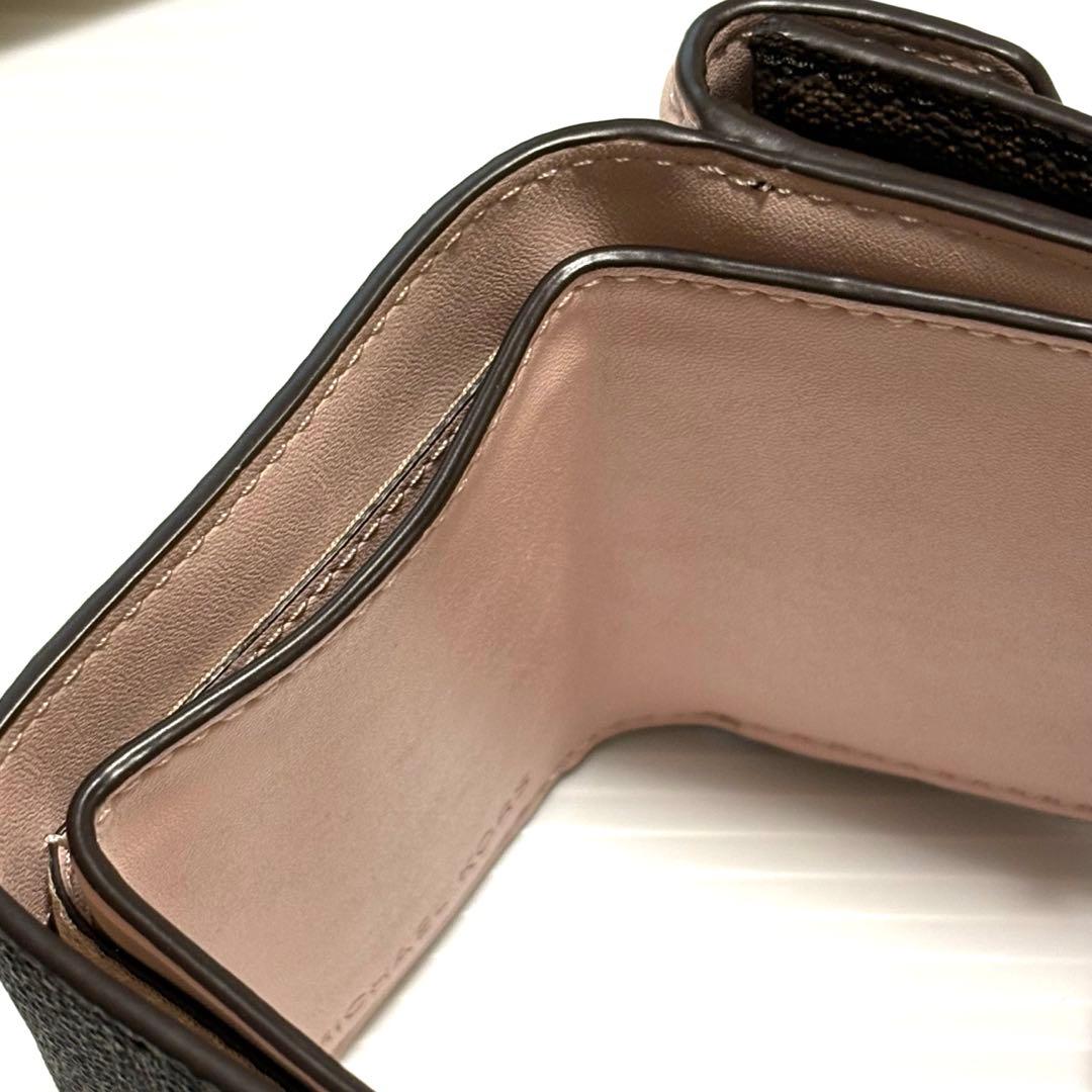 ⭐︎ 【新品、未使用品】かわいい♡マイケルコース 3つ折り財布　ピンク　ブラウン