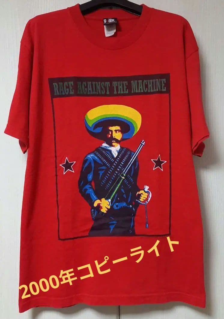 RAGE AGAINST THE MACHINE Tシャツ 2000年　赤