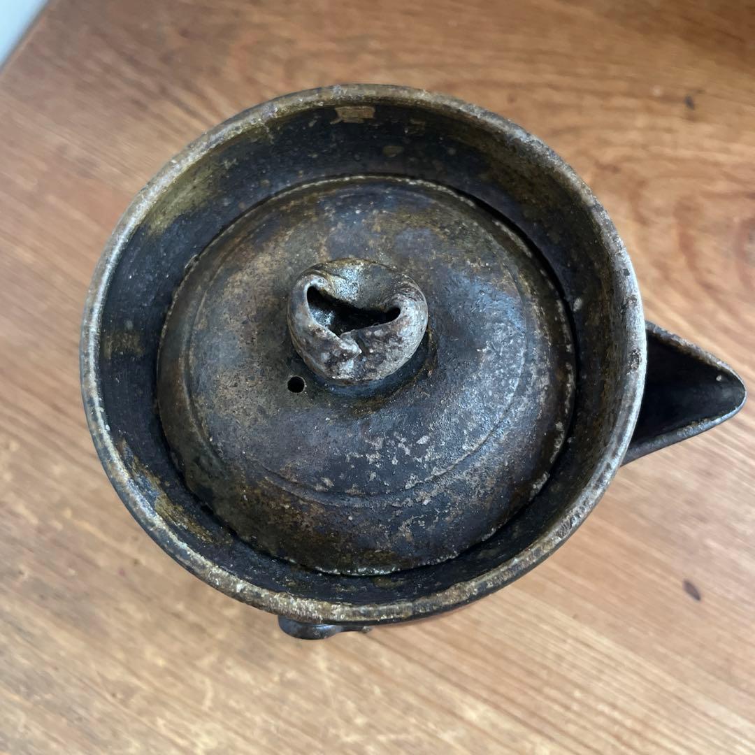 【香山】備前焼 宝瓶　煎茶　ビンテージ