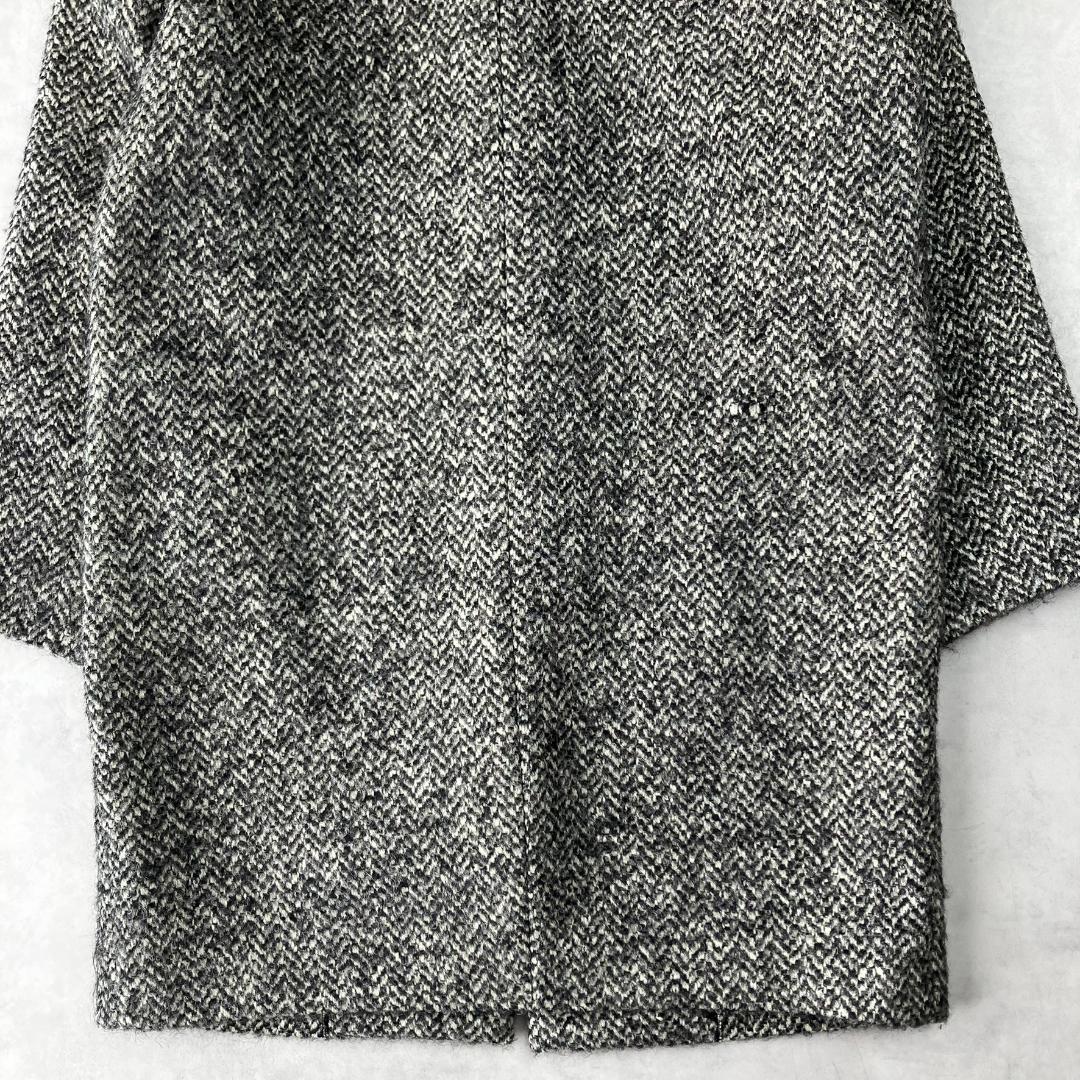 美品　デプレ　ウールアルパカツイードチェスターコート　800