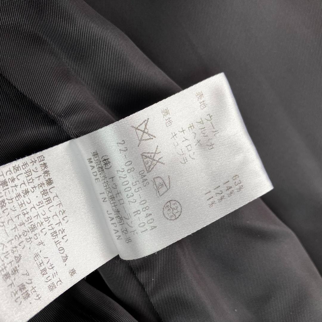 美品　デプレ　ウールアルパカツイードチェスターコート　800