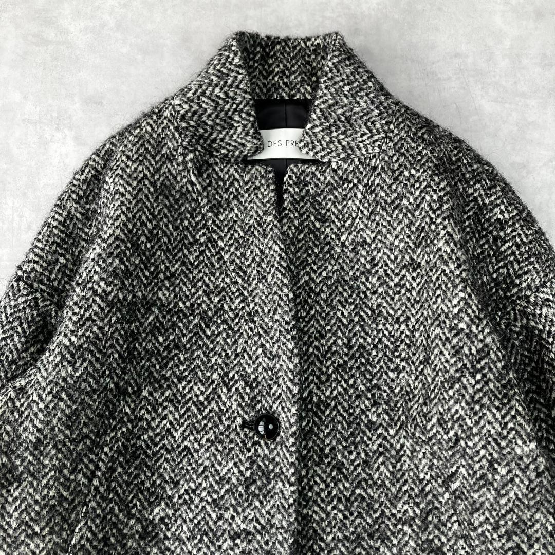 美品　デプレ　ウールアルパカツイードチェスターコート　800