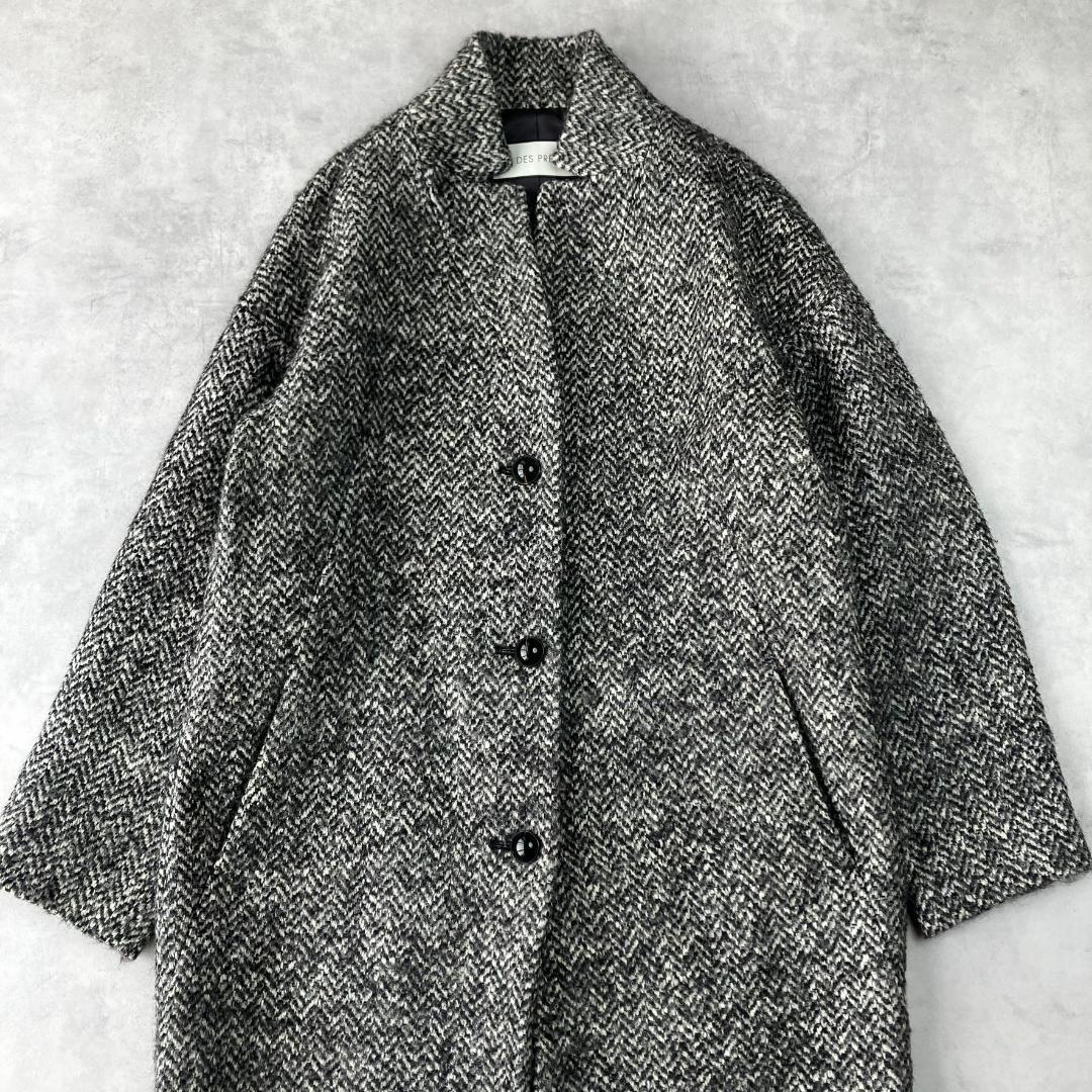 美品　デプレ　ウールアルパカツイードチェスターコート　800